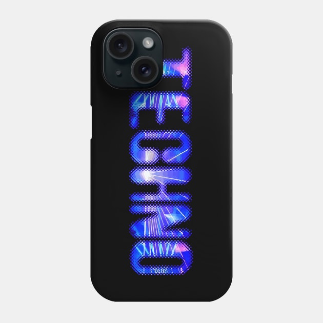 Techno Lasers Phone Case by Muzehack