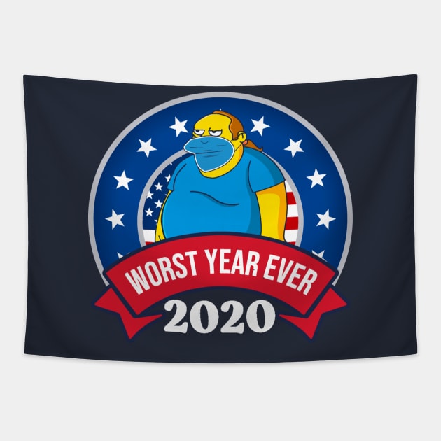 2020 Worst Year Ever Tapestry by DeepDiveThreads