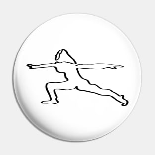 Yoga, Yogi, Warrior - Oneliner Pin