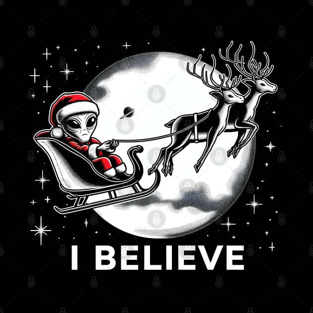 Cosmic Santa Believer by The Tee Bizarre