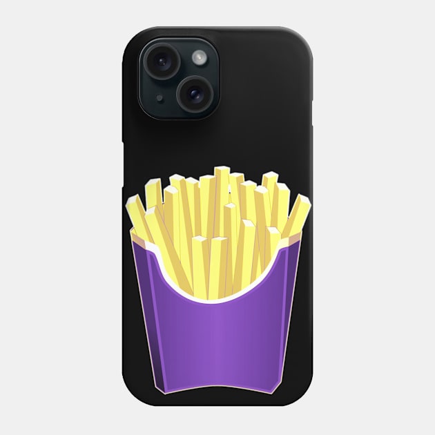 Nonbinary Pride French Fries Phone Case by VernenInk