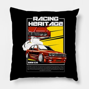 Bmw E30 Racing Heritage Pillow