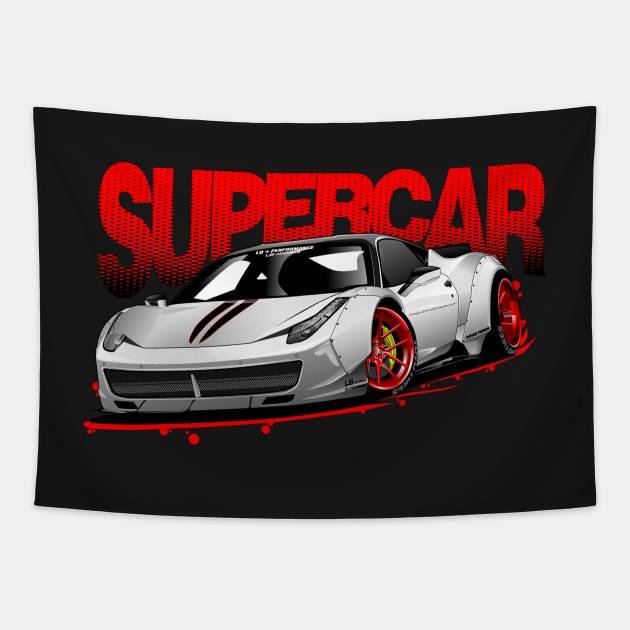 Ferrari 458 LB works Tapestry by aredie19