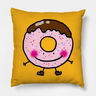cute donut smile Pillow