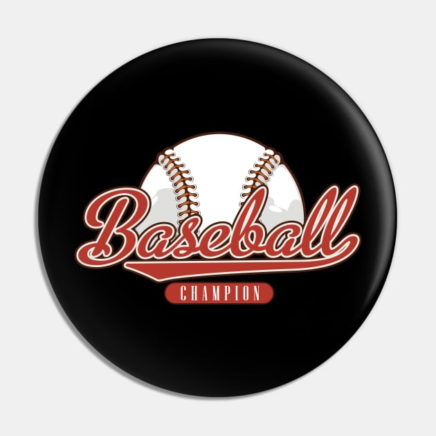 Baseball fan Pin by My Happy-Design