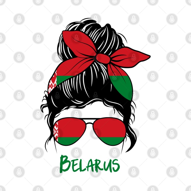 Belarus girl, Proud Flag, Belarus gift heritage, Belarusian girlfriend by JayD World