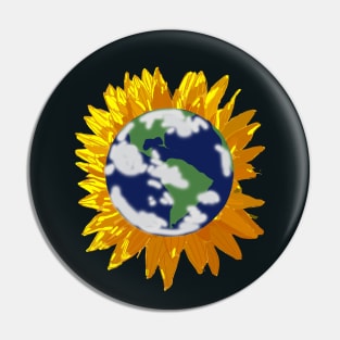 Sunflower Earth Abstract Hybrid Pin