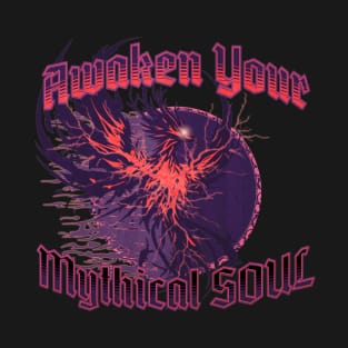 Awaken Your Mythical Soul Purple Phoenix T-Shirt