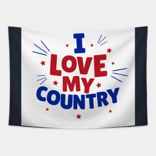 I Love My Country Tapestry