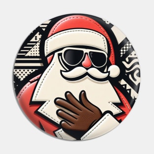 Funky Santa's Coming To Town Pin