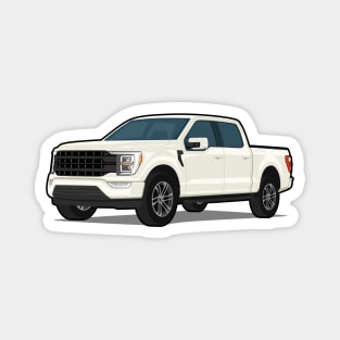 Car truck off road f-150 white Magnet