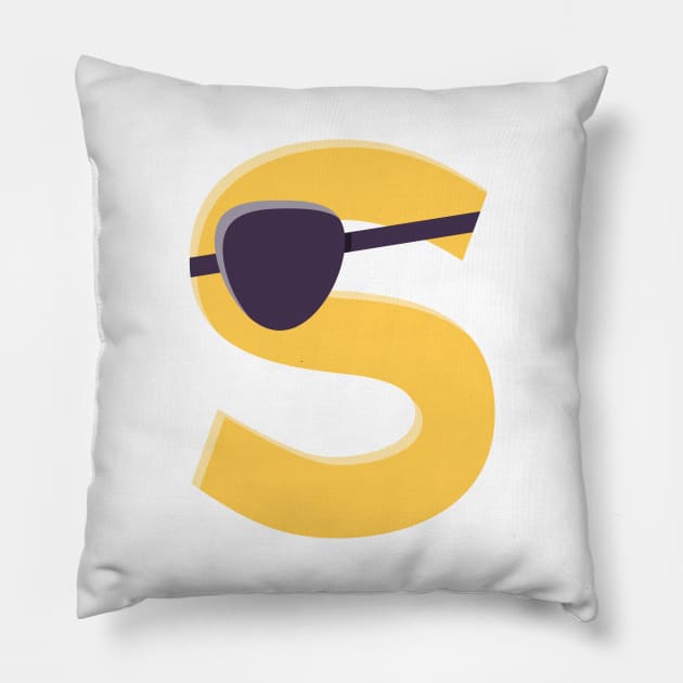 S for Slick Rick Pillow by whizzerdee