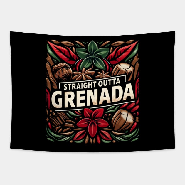 Straight Outta Grenada Tapestry by Straight Outta Styles