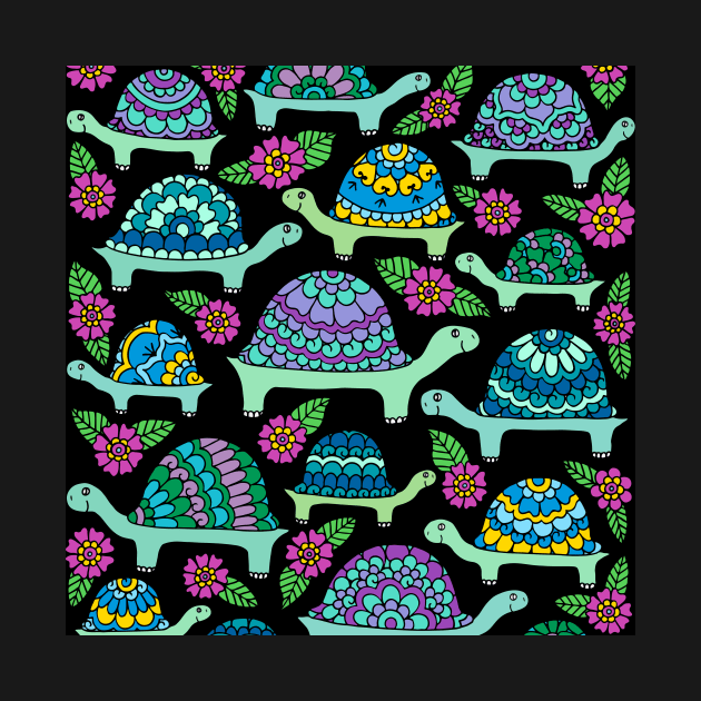 Tortoises Black Palette by HLeslie Design