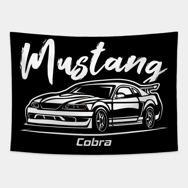 Legendary Cobra R Stang Muscle Tapestry by GoldenTuners