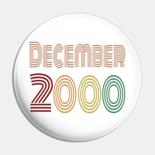 December 2000, Happy 20th Birthday, Happy twenties Anniversary. Pin