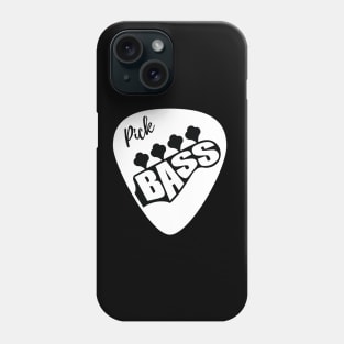 Pick Bass Guitar Dark Theme Phone Case