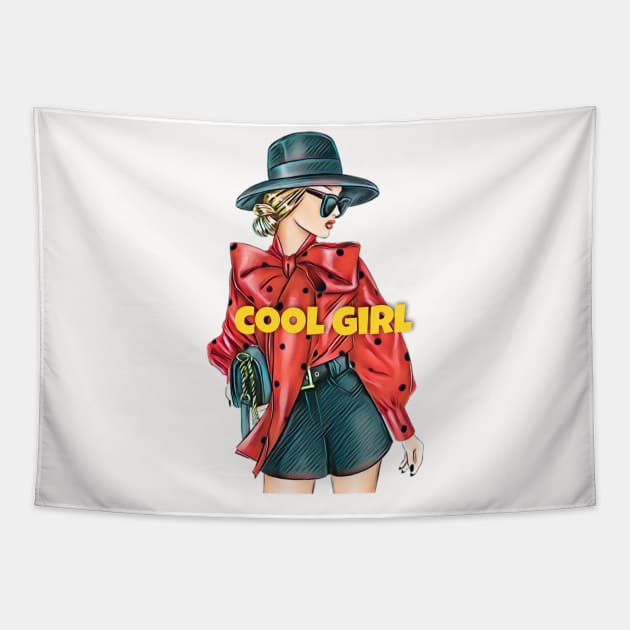 Cool girl Tapestry by LAV77