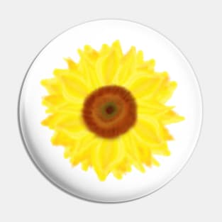 Sunny Sunflower (White Background) Pin