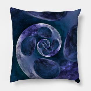 Blue Galaxy Squid Planet Fantast Pillow