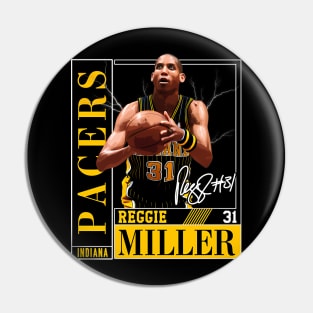 Reggie Miller Choke Sign Basketball Legend Signature 80S 90S Bootleg Rap Pin