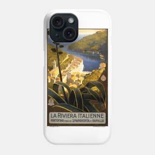 The Italian Riviera - Vintage French Travel Poster Design Phone Case