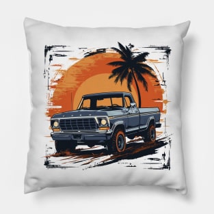 Ford Truck Vintage Highboy Design Pillow