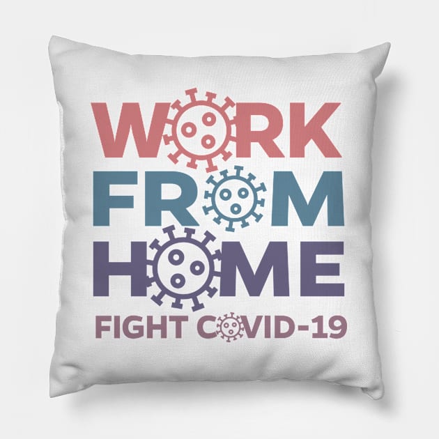 Fight Covid 19 Pillow by Paja Tapuih