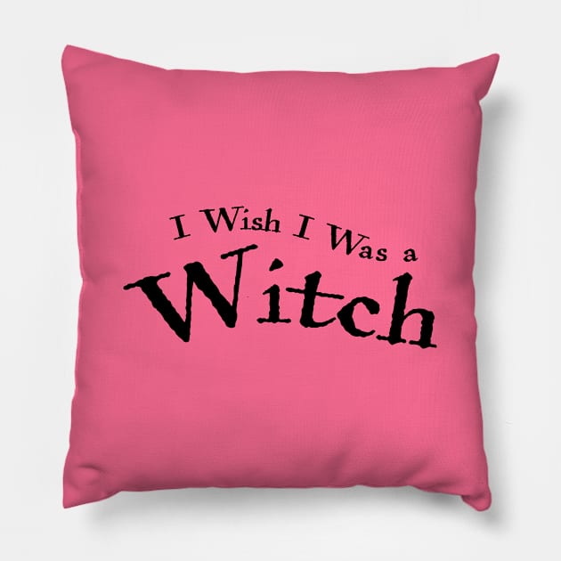 I wish I was a witch Pillow by helengarvey