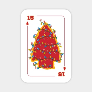 Chiefs Christmas, Playing Card Number 15 Magnet