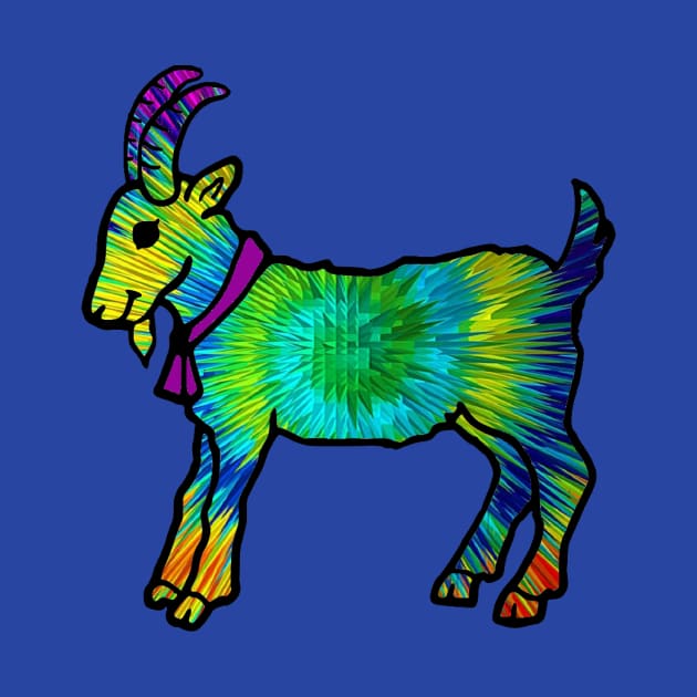 Psychedelic Goat by ARTWORKandBEYOND