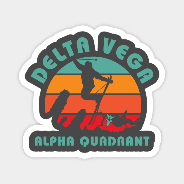 Ski Delta Vega Magnet by MindsparkCreative