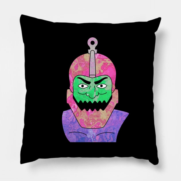 Grayskull Gang - Trapjaw Pillow by Leroy Binks