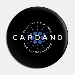 Cardano Vintage Logo Retro Cryptocurrency ADA Token Pin