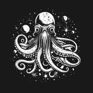 Vintage space octopus T-Shirt