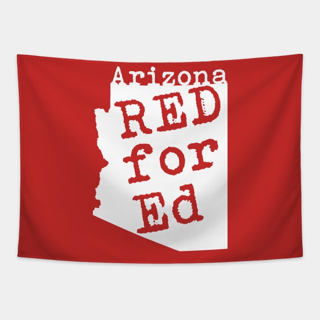 Red for Ed shirt Tapestry by diardo