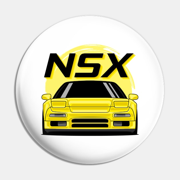 Yellow NSX MK1 Front JDM Pin by GoldenTuners