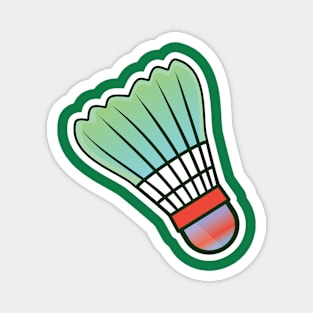 Shuttlecocks splash badminton vector, Badminton logo sticker design and Badminton Championship logo sticker design. Magnet