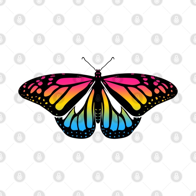 Pansexual Pride Butterfly by brendalee