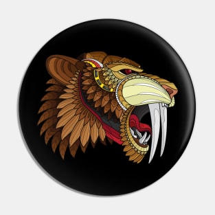 saber toothed tiger / cat Pin