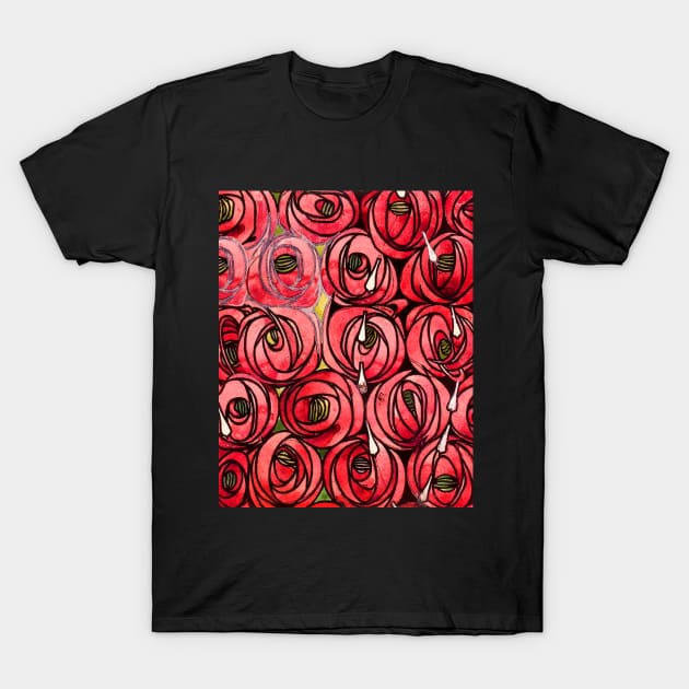 Red Roses Vased