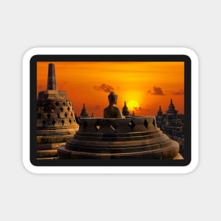 Sunrise Borobudur. Magnet