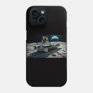 1959 Cadillac Coupe DeVille on the Moon Phone Case