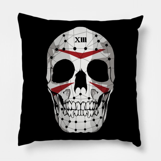 Skull Number XIII Pillow by KewaleeTee