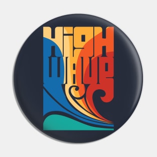 Surf high wave Pin