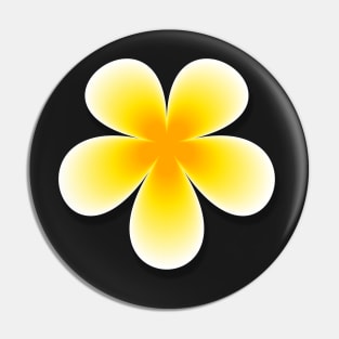 Plumeria flower design illustration Pin