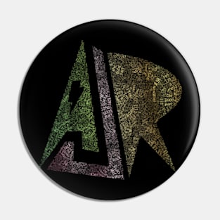 AJR typography colorful Pin