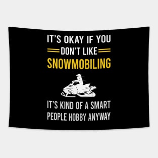 Smart People Hobby Snowmobiling Snowmobile Tapestry