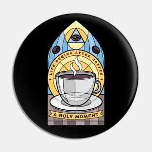 Holy Coffee Pin