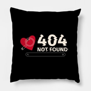 404, Heart Not Found Pillow